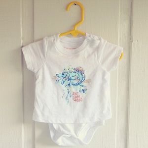 0-3 MONTH BABY BOY SHIRT ONESIE